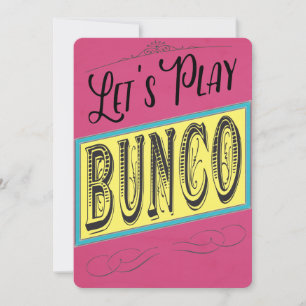Lasst uns Bunco spielen Einladung