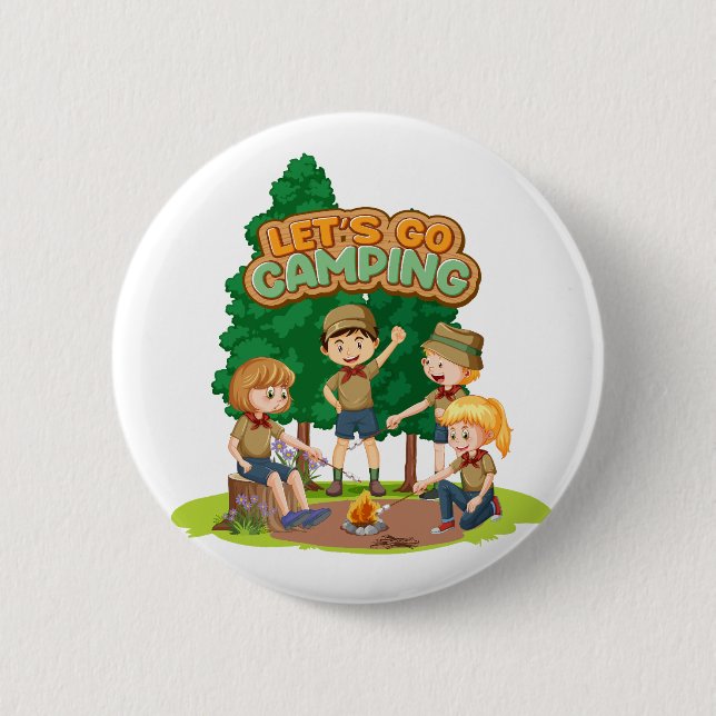 Lasst uns campen  button (Vorderseite)