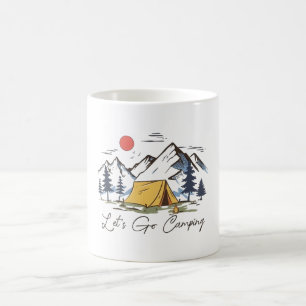 Lasst uns campen kaffeetasse