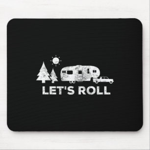 Lasst uns Camping T-Shirt 5th Wheel Camper Rv Urla Mousepad
