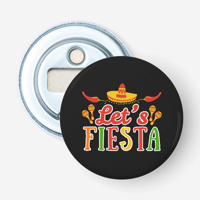 Lasst uns Cinco de Mayo feiern Flaschenöffner (Vorderseite)