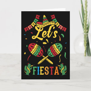 Lasst uns Cinco De Mayo feiern Karte