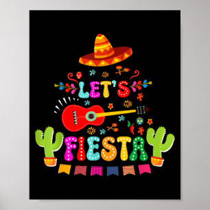 Lasst uns Cinco de Mayo feiern lustige mexikanisch Poster