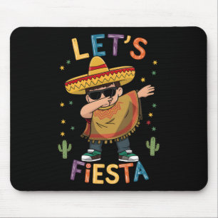 Lasst uns Cinco De Mayo mit Dabbing Mexikanischer Mousepad