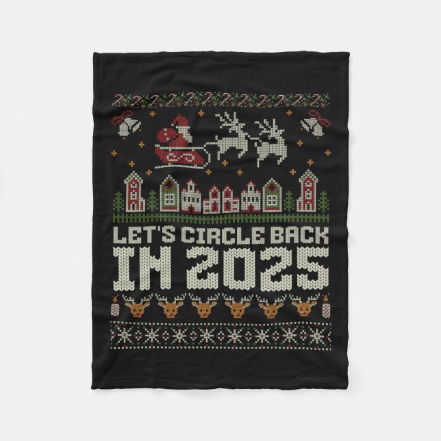 Lasst uns Ck 2025 Weihnachten umkreisen Fleecedecke (Vorderseite)