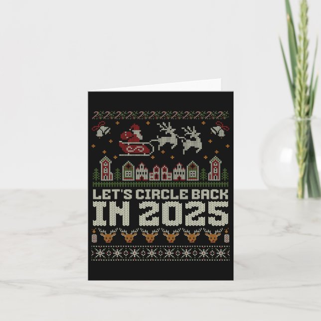 Lasst uns Ck 2025 Weihnachten umkreisen Karte (Vorderseite)