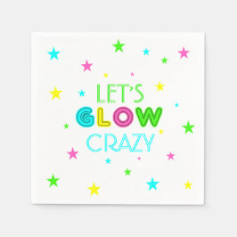 Lasst uns Crazy Party Napkins glänzen Serviette