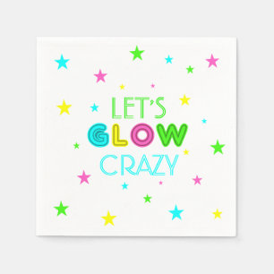 Lasst uns Crazy Party Napkins glänzen Serviette