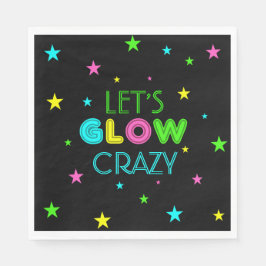 Lasst uns Crazy Party Napkins glänzen Serviette