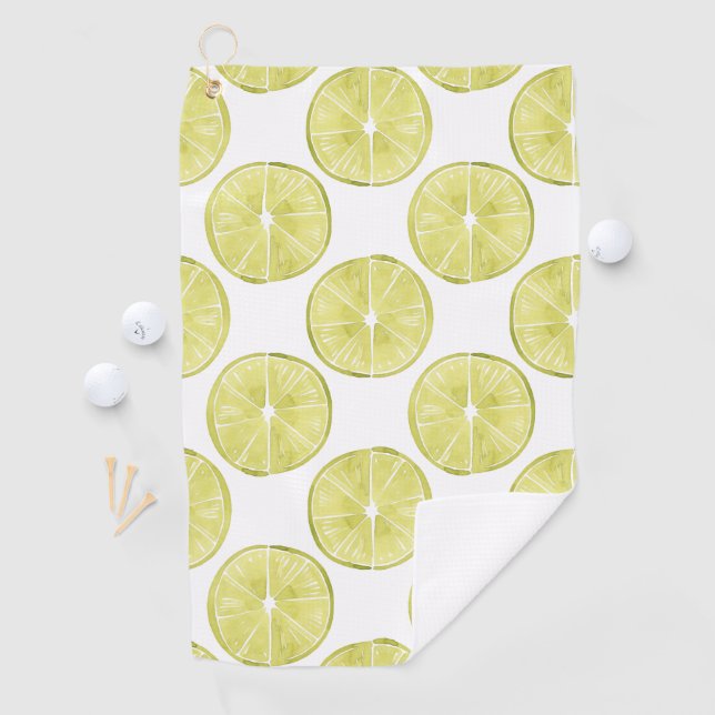 Lasst uns darüber reden | Limones Muster Golfhandtuch (Insitu)