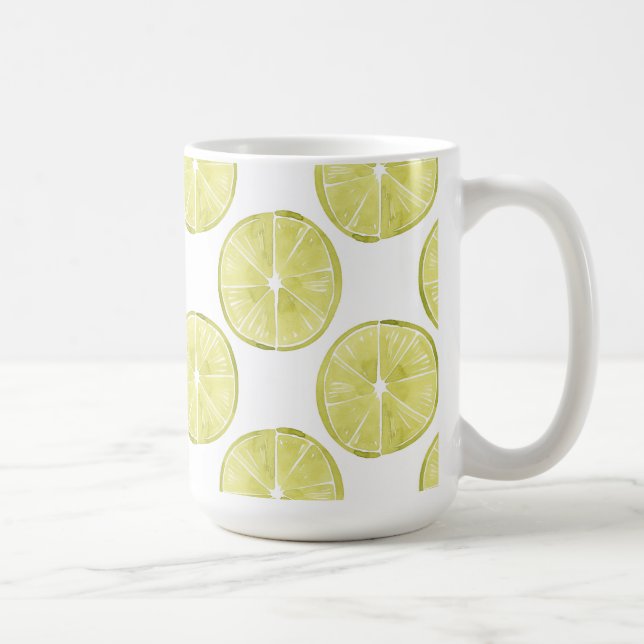 Lasst uns darüber reden | Limones Muster Kaffeetasse (Rechts)