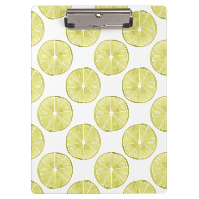 Lasst uns darüber reden | Limones Muster Klemmbrett (Vorderseite)