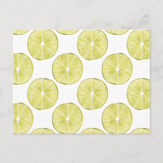 Lasst uns darüber reden | Limones Muster Postkarte (Vorderseite)