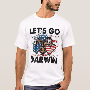 Lasst uns Darwin Men Women Kid Heart gehen T-Shirt