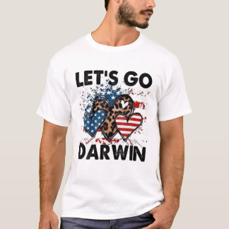 Lasst uns Darwin Men Women Kid Heart gehen T-Shirt
