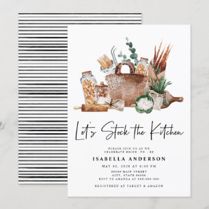 Lasst uns das Brautparty "Kitchen Greenery" vorhal Einladung