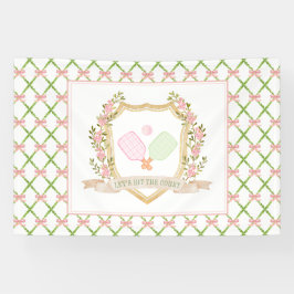 Lasst uns das Gericht treffen | Preppy Pink Pickal Banner