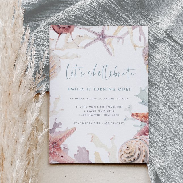 Lasst uns das Hellebrate | Summer Beach Birthday P Einladung (Von Creator hochgeladen)