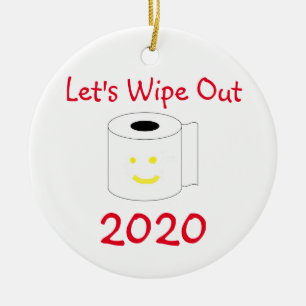 Lasst uns das Jahr 2020 abschaffen Keramik Ornament