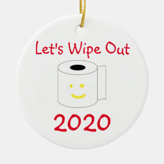 Lasst uns das Jahr 2020 abschaffen Keramik Ornament