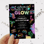 Lasst uns den Jahrtausend-Retro-Neon Pink zum Gebu Einladung<br><div class="desc">Lasst uns tausend Jahre Retro Neon Pink zum Geburtstag einladen</div>