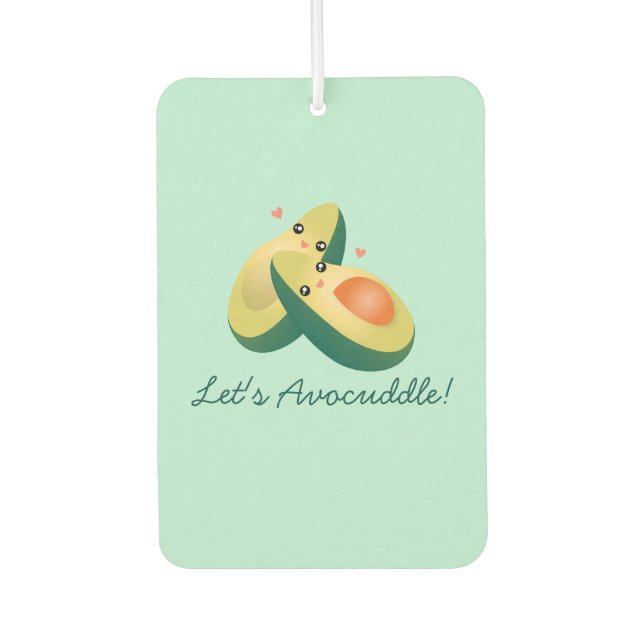 Lasst uns den lustigen Niedlichen Avocados Pun Spa Autolufterfrischer (Vorderseite)