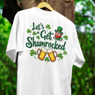 Lasst uns den lustigen St. Patrick's Day mit Shamr T-Shirt