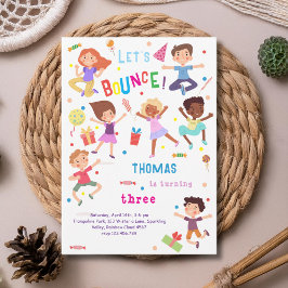 Lasst uns den springenden Park-Kindergeburtstag ab Einladung