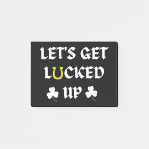 Lasst uns den St. Patrick's Day ausklingen lassen Post-it Klebezettel
