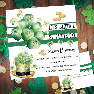 Lasst uns den St. Patrick's Day feiern  Einladung
