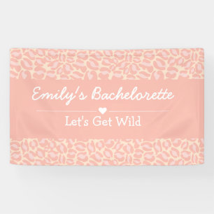Lasst uns den WildFun Cheetah Pink Junggeselinnen- Banner