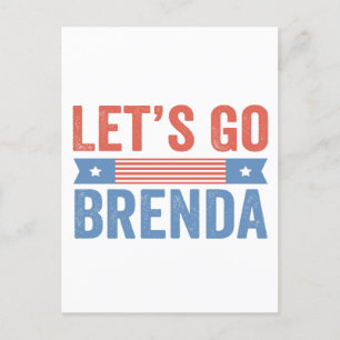 Lasst uns die Brenda Kamala Wahl 2024 gehen Postkarte