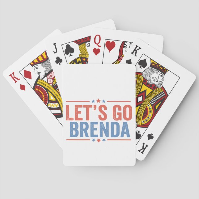 Lasst uns die Brenda Kamala Wahl 2024 gehen Spielkarten (Rückseite)