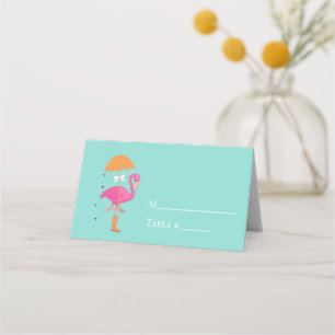 Lasst uns die Flamingle-Bridle-Baby-Shower-Party b Platzkarte