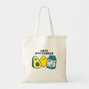 Lasst uns die Funny Food Pun Tote Tasche albern