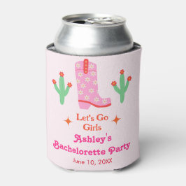 Lasst uns die Girls Pink Cowgirl Junggeselinnen-Ab Dosenkühler