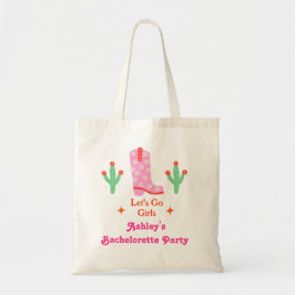 Lasst uns die Girls Pink Cowgirl Junggeselinnen-Ab Tragetasche