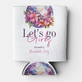 Lasst uns die Girls Pink gehen Letzte Disco-Jungge Dosenkühler