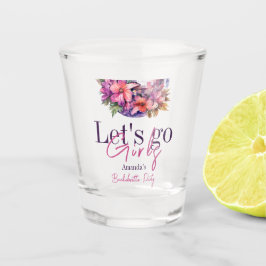 Lasst uns die Girls Pink gehen Letzte Disco-Jungge Schnapsglas