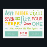 Lasst uns die Silvesternacht-Party Einladung abzäh<br><div class="desc">Diese stilvollen Feierlichkeiten tragen zu einer modernen und eleganten Touch bei. Design © www.berryberrysweet.com</div>
