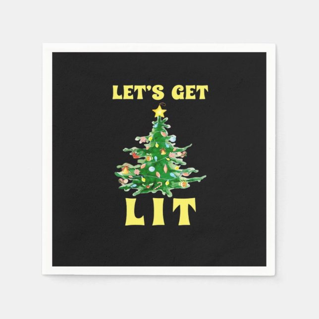 Lasst uns die sonnige Weihnachtszeit trinken Class Serviette (Vorderseite)