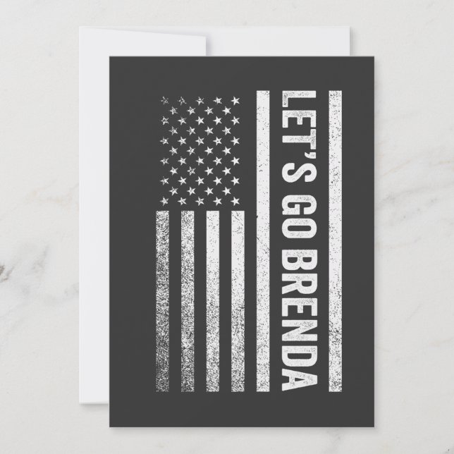 Lasst uns die Wahl der amerikanischen Flagge in Br Einladung (Vorderseite)