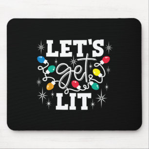 Lasst uns die Weihnachtsbeleuchtung in der Weihnac Mousepad