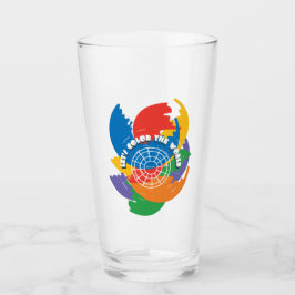 Lasst uns die Welt färben Glas