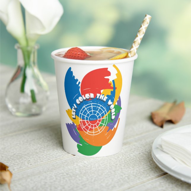 Lasst uns die Welt färben Pappbecher (In Situ)