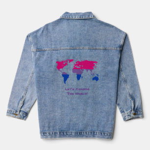 Lasst uns die Welt verändern Jeansjacke