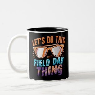 Lasst uns diese Field Day Sache Sonnenbrille Lehre Zweifarbige Tasse