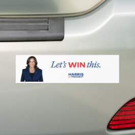 Lasst uns diese Harris für Präsident 2024 gewinnen Autoaufkleber