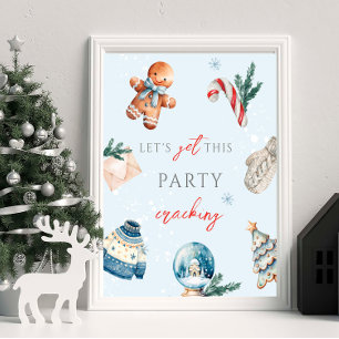 Lasst uns dieses Party zum ersten Geburtstag knack Poster