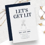 Lasst uns ein elegantes blaues Weihnachtsfest-Part Einladung<br><div class="desc">Lasst uns Lit Elegant Blue Weihnachten Party Einladung bekommen</div>